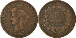 World Coins - Coin, France, Cérès, 5 Centimes, 1877, Paris, , Bronze, KM:821.1
