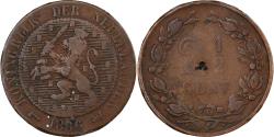 World Coins - Netherlands, William III, 2-1/2 Cent, 1886, Utrecht, Bronze,