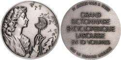 World Coins - France, Medal, Grand Dictionnaire Encyclopédique Larousse, 1982, Silvered