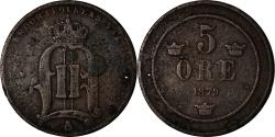 World Coins - Coin, Sweden, Oscar II, 5 Öre, 1879, , Bronze, KM:736