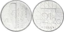 World Coins - Netherlands, 2-1/2 Gulden, 1985