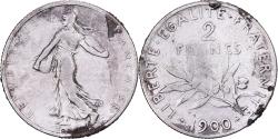 World Coins - France, 2 Francs, Semeuse, 1900, Paris, Silver, , Gadoury:532, KM:845.1