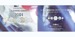 World Coins - Coin, France, Coffret 1 c. à 20 frs., 2001, Monnaie de Paris, BU,