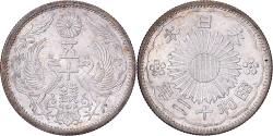 World Coins - Japan, Hirohito, 50 Sen, Showa, Year 12 (1937), Silver,