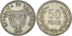 World Coins - Coin, Colombia, 50 Pesos, 1991
