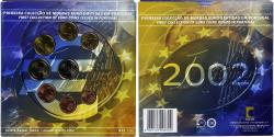 World Coins - Portugal, 1 Cent to 2 Euro, 2002, BU,