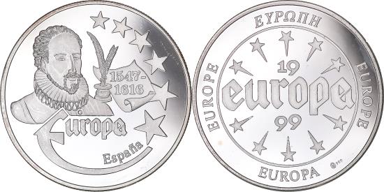 France, Medal, Europa, 1999, Spain, , Silver | Tokens & Medals