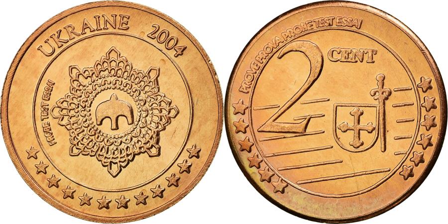 UNICEF 2004年記念 2ユーロ硬貨 Ukraine, 2 Euro Cent, 2004, , Copper | European Coins