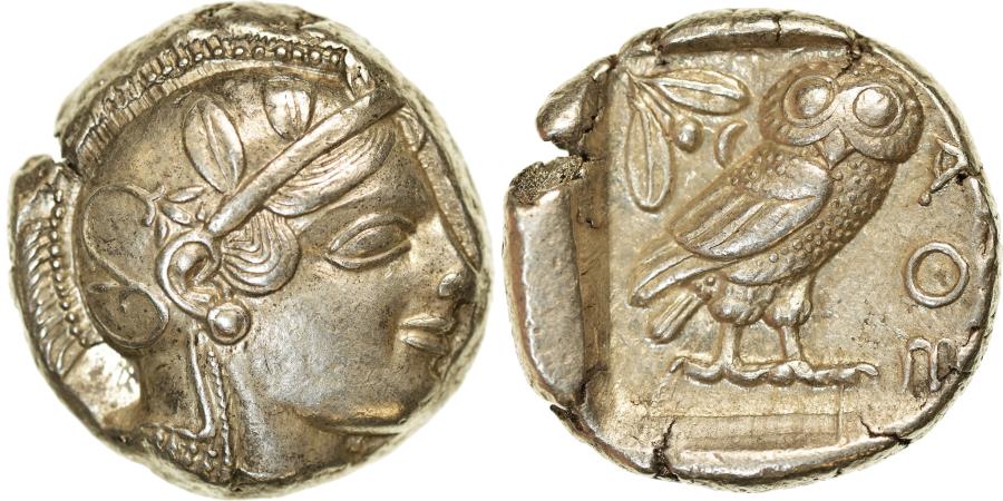 Coin, Attica, Athens, Tetradrachm, 460-400 BC, Athens, , Silver