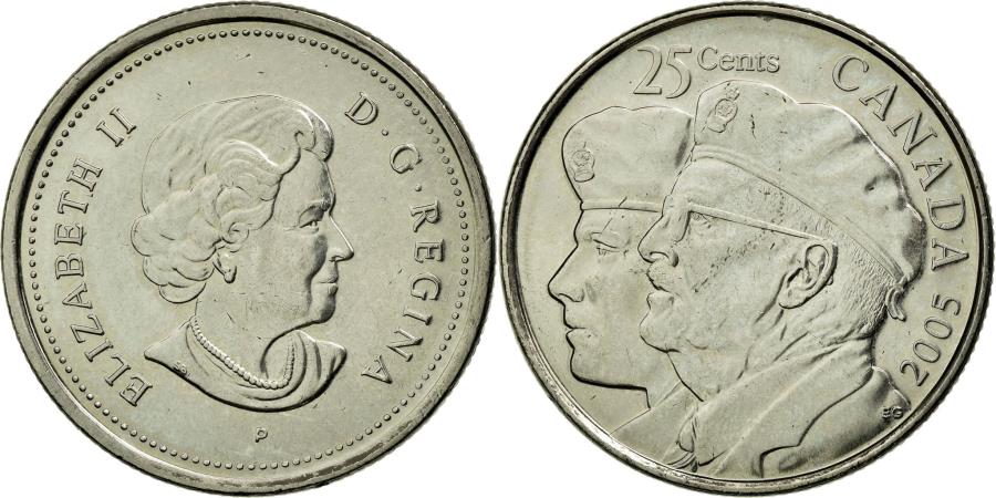 Coin, Canada, Elizabeth II, 25 Cents, 2005, Royal Canadian Mint,
