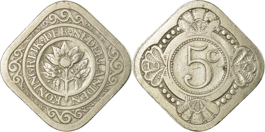 World Coins - Coin, Netherlands, Wilhelmina I, 5 Cents, 1914, , Copper-nickel, KM:153