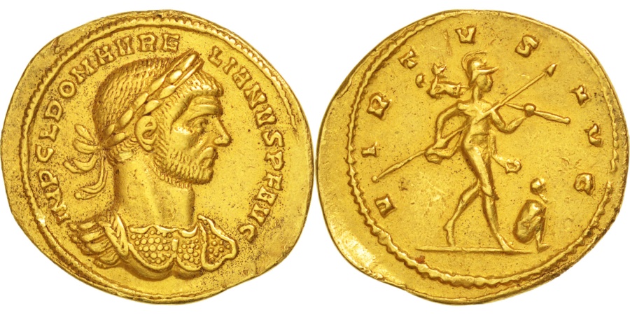 Aurelian, Aureus, Milan, , Gold, RIC:15 | Roman Imperial Coins