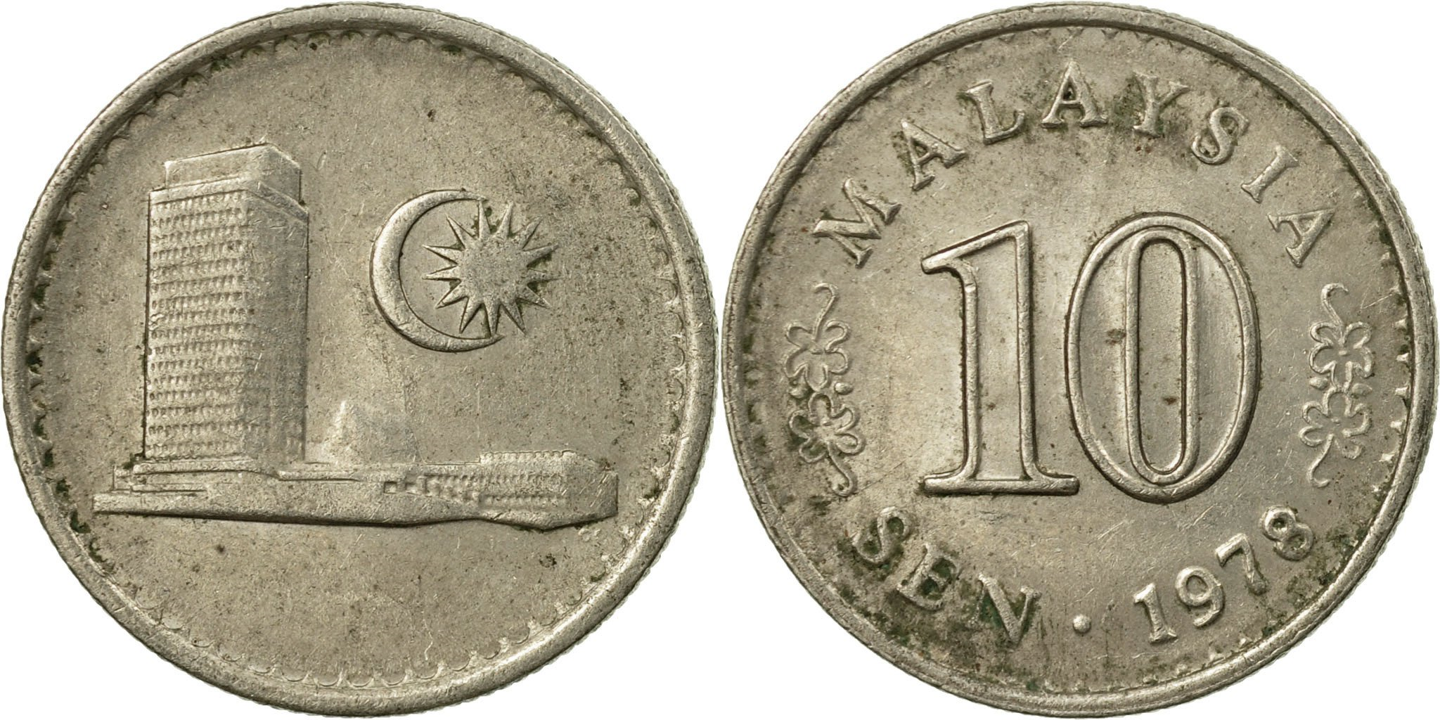Coin, Malaysia, 10 Sen, 1978, Franklin Mint, , Copper-nickel, KM:3