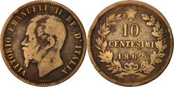 World Coins - Coin, Italy, Vittorio Emanuele II, 10 Centesimi, 1862, , Copper