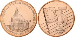 World Coins - Poland, 5 Euro Cent, Fantasy euro patterns, Essai-Trial, 2003, Copper Plated