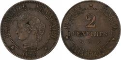 World Coins - France, 2 Centimes, Cérès, 1896, Paris, Bronze, , Gadoury:103