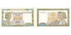 World Coins - France, 500 Francs, La Paix, 1942, G.604, AU(55-58), Fayette:32.35, KM:95b