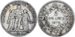 World Coins - Coin, France, Hercule, 5 Francs, 1873, Bordeaux, , Silver, KM:820.2