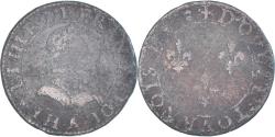 World Coins - Coin, France, Henri III, Double Tournois, Uncertain date, Paris,