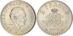 World Coins - Coin, Monaco, Rainier III, 2 Francs, 1979, , Nickel, KM:157, Gadoury:MC