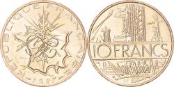 World Coins - Coin, France, Mathieu, 10 Francs, 1987, Pessac, Tranche A,