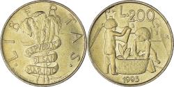 World Coins - Coin, San Marino, 200 Lire, 1995, Rome, , Aluminum-Bronze, KM:329