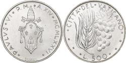 World Coins - Vatican, Paul VI, 500 Lire, 1976 (Anno XIV), Rome, Silver, , KM:123
