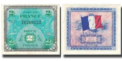 World Coins - France, 2 Francs, Flag/France, 1944, 1944, AU(55-58), Fayette:VF16.1, KM:114a