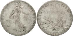 World Coins - Coin, France, Semeuse, 50 Centimes, 1906, , Silver, KM:854, Gadoury:420