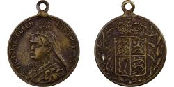 World Coins - Great Britain, Medal, Queen Victoria, Brass,