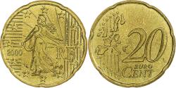 World Coins - France, 20 Euro Cent, BU, 2000, Pessac, Nordic gold, , KM:1286