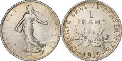 World Coins - France, Franc, Semeuse, 1919, Paris, Silver, , Gadoury:467, KM:844.1