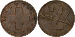 World Coins - Switzerland, 2 Rappen, 1957