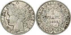 World Coins - France, Cérès, Franc, 1888, Paris, , Silver, KM:822.1, Gadoury:465a