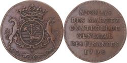 World Coins - France, Token, Île-de-France, Nicolas Desmaretz, 1708, , Copper