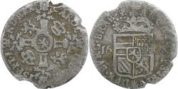 World Coins - Duchy of Brabant, Charles II, 2 Stuiver, 1698, Antwerp, Billon,