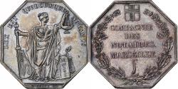 World Coins - France, Token, Compagnie des Notaires de Marseille, 1890, Silver, Michaut