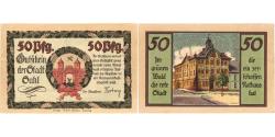World Coins - Germany, Suhl, 50 Pfennig, AU(55-58)