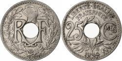 World Coins - France, 25 Centimes, Lindauer, 1914, Paris, Nickel,