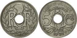 World Coins - Coin, France, Lindauer, 5 Centimes, 1933, Paris, , Copper-nickel