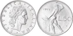 World Coins - Coin, Italy, 50 Lire, 1973, Rome, , Stainless Steel, KM:95.1