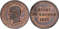 World Coins - France, Louis-Napoléon Bonaparte, Module de 1 Centime, 1851, Paris, Pattern