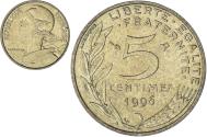 World Coins - France, Marianne, 5 Centimes, 1996, Paris, , Aluminum-Bronze, KM:933