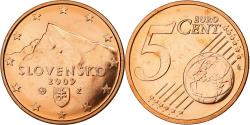 World Coins - Slovakia, 5 Euro Cent, 2009, Kremnica, Copper Plated Steel, , KM:97