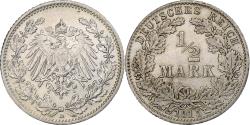 World Coins - Coin, GERMANY - EMPIRE, 1/2 Mark, 1915, Munich, , Silver, KM:17