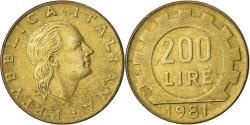 World Coins - Coin, Italy, 200 Lire, 1981, , Aluminum-Bronze, KM:105