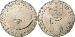 World Coins - Portugal, 5 Euro, Armistice Centenary 1918-2018, 2018, Nickel,