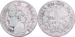 World Coins - France, 2 Francs, Cérès, 1871, Paris, Small A, Silver, , Gadoury:530