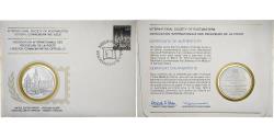 World Coins - Denmark, Medal + stamp, International Society of Postmasters, 1978, Silver