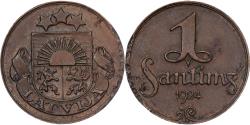 World Coins - Latvia, Santims, 1924, Bronze, , KM:1